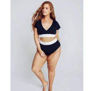 Alpine Butterfly Star Swim Top (PLUS SIZE)